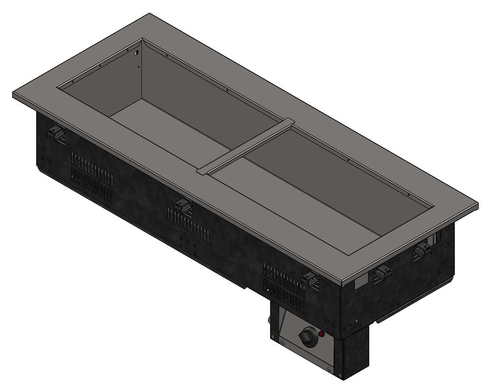 Мармит для вторых блюд компактный встраиваемый RM22DК Drop In 1200x500x395мм