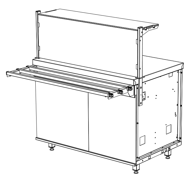 Прилавок с тепловой поверхностью RCH12A City 1100x700x1255(860)мм